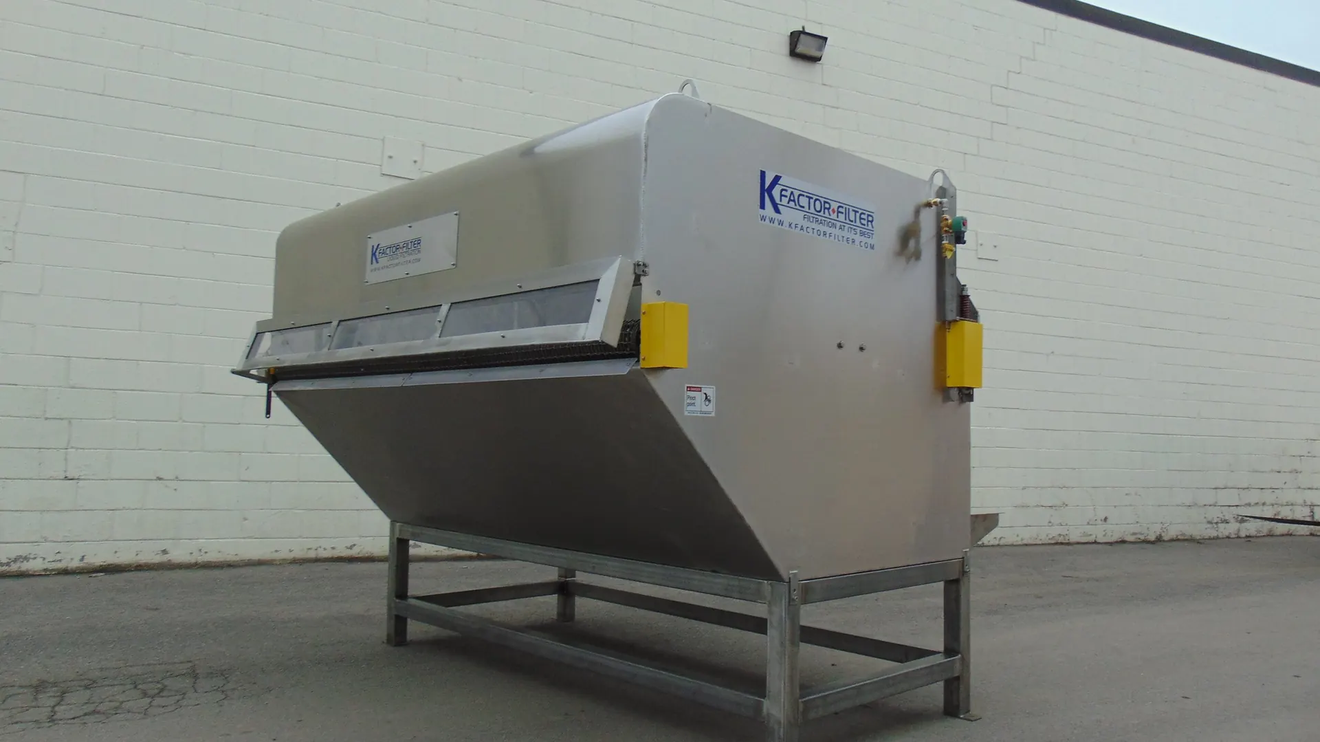 The K Factor Filter, a stainless steel automatic self-cleaning filter