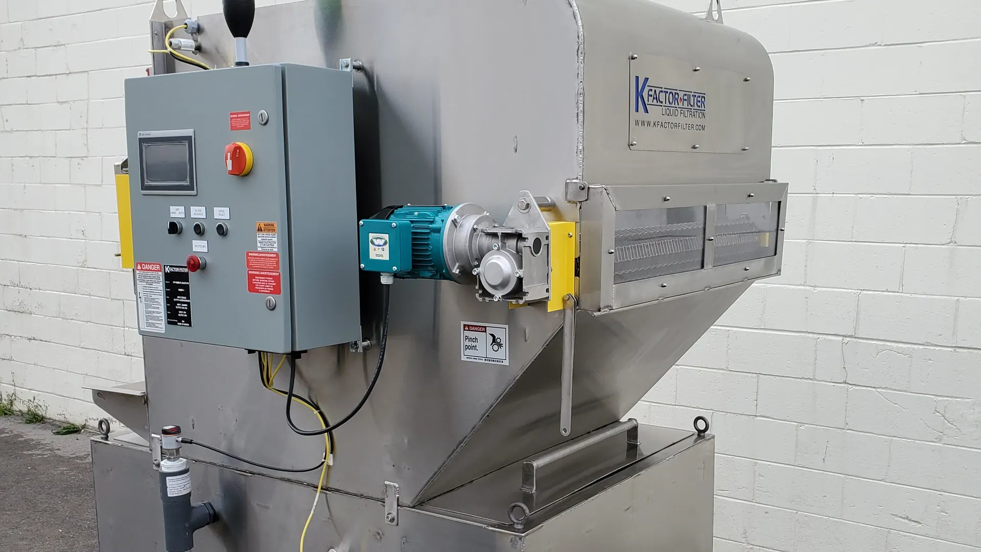 Custom-engineered filtration package with pump and control panel