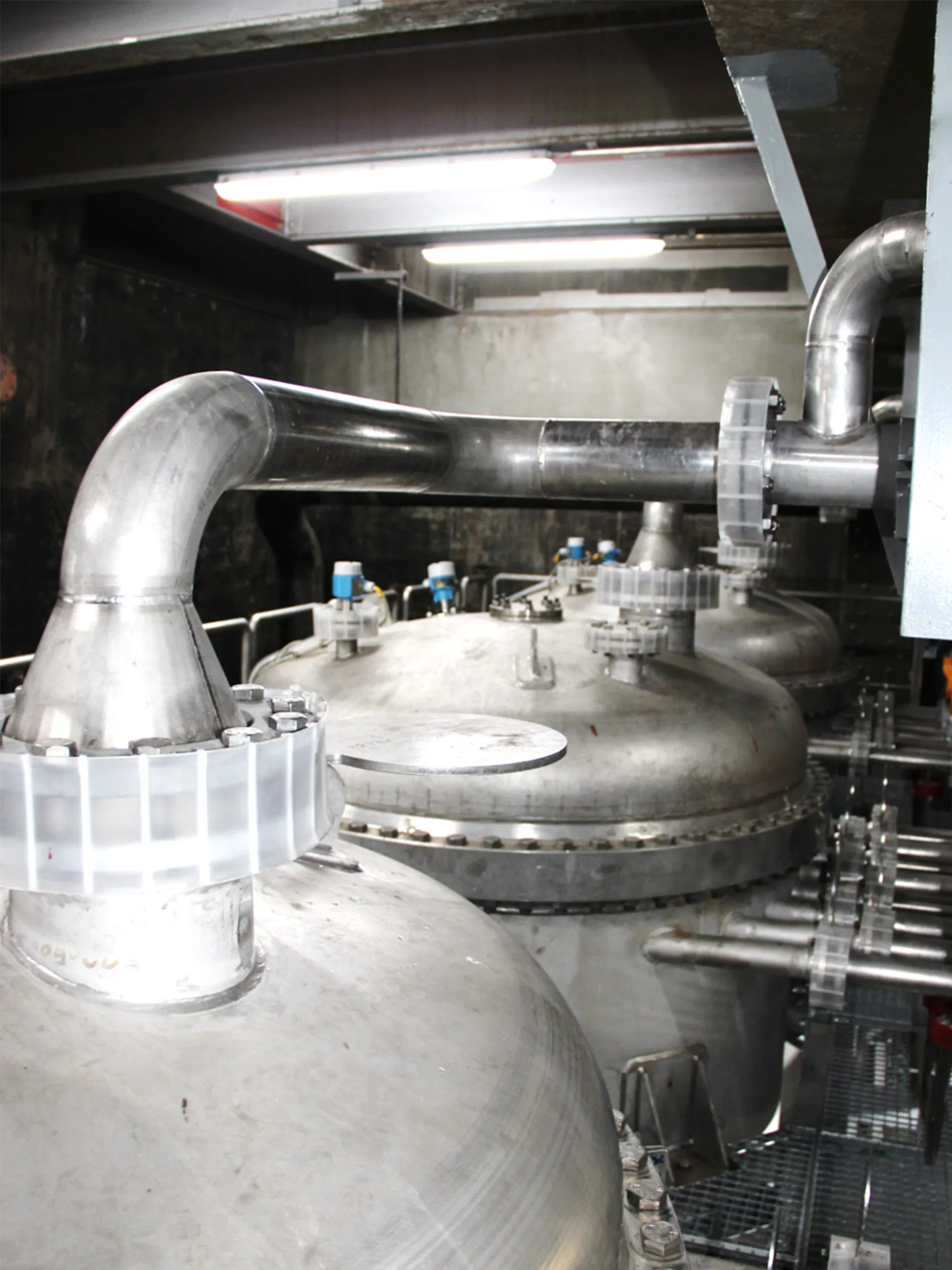 CakeFil process installation in an industrial plant