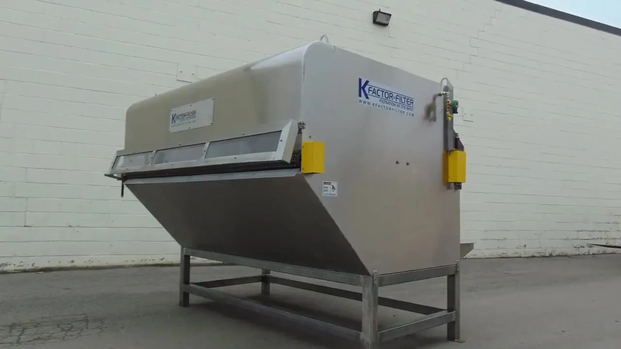 The K Factor Filter running on a plant floor