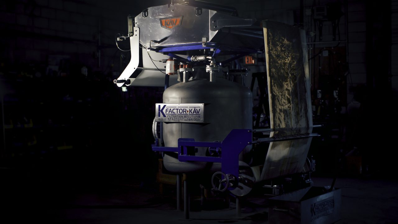 KĀV inline vacuum filter installation frame – K Factor vacuum filtration