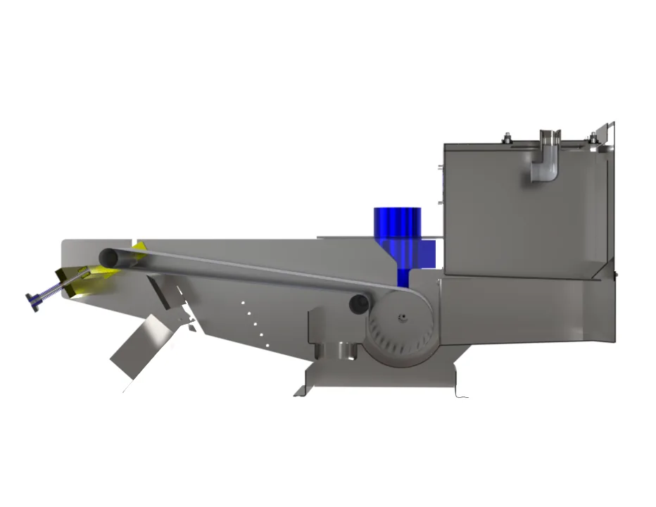 K-Drum Black Belt drum magnetic separator – Detail view – K Factor magnetic separation